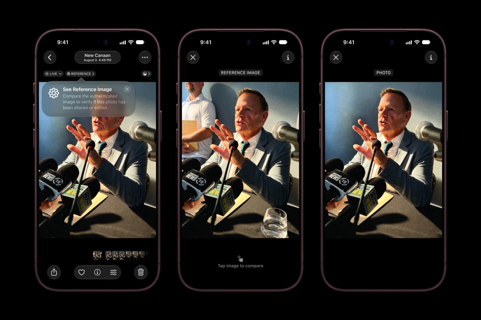 iPhone 18 Pro、写真を編集する時代に「撮影時の記録」を残す。（Apple Newsroomの公式画像）